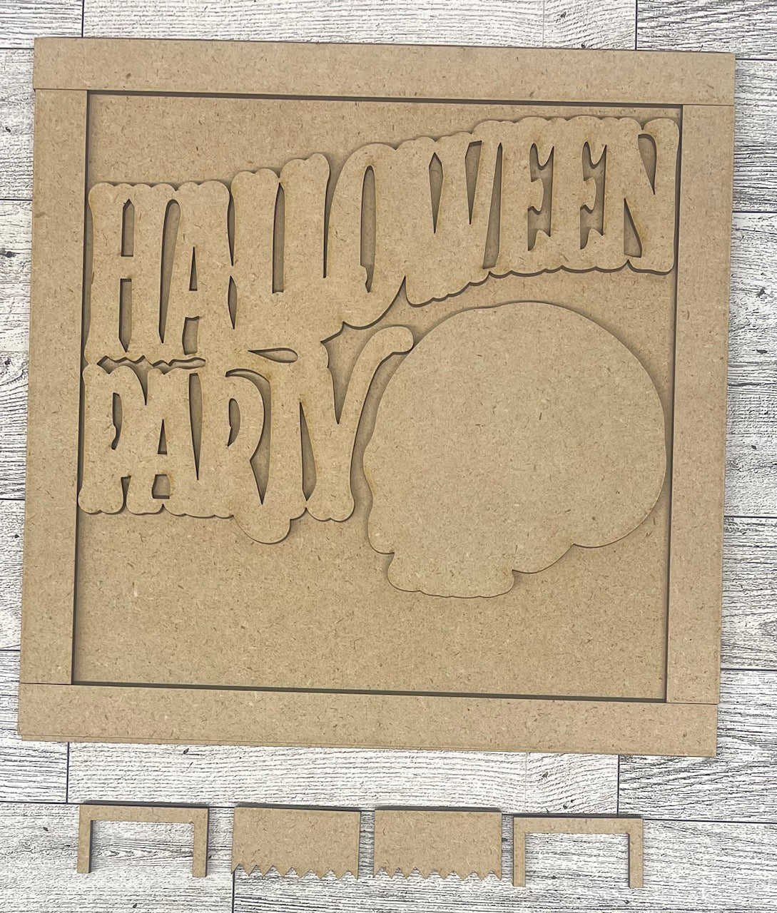 Spook Alley Halloween Signs unpainted cutouts