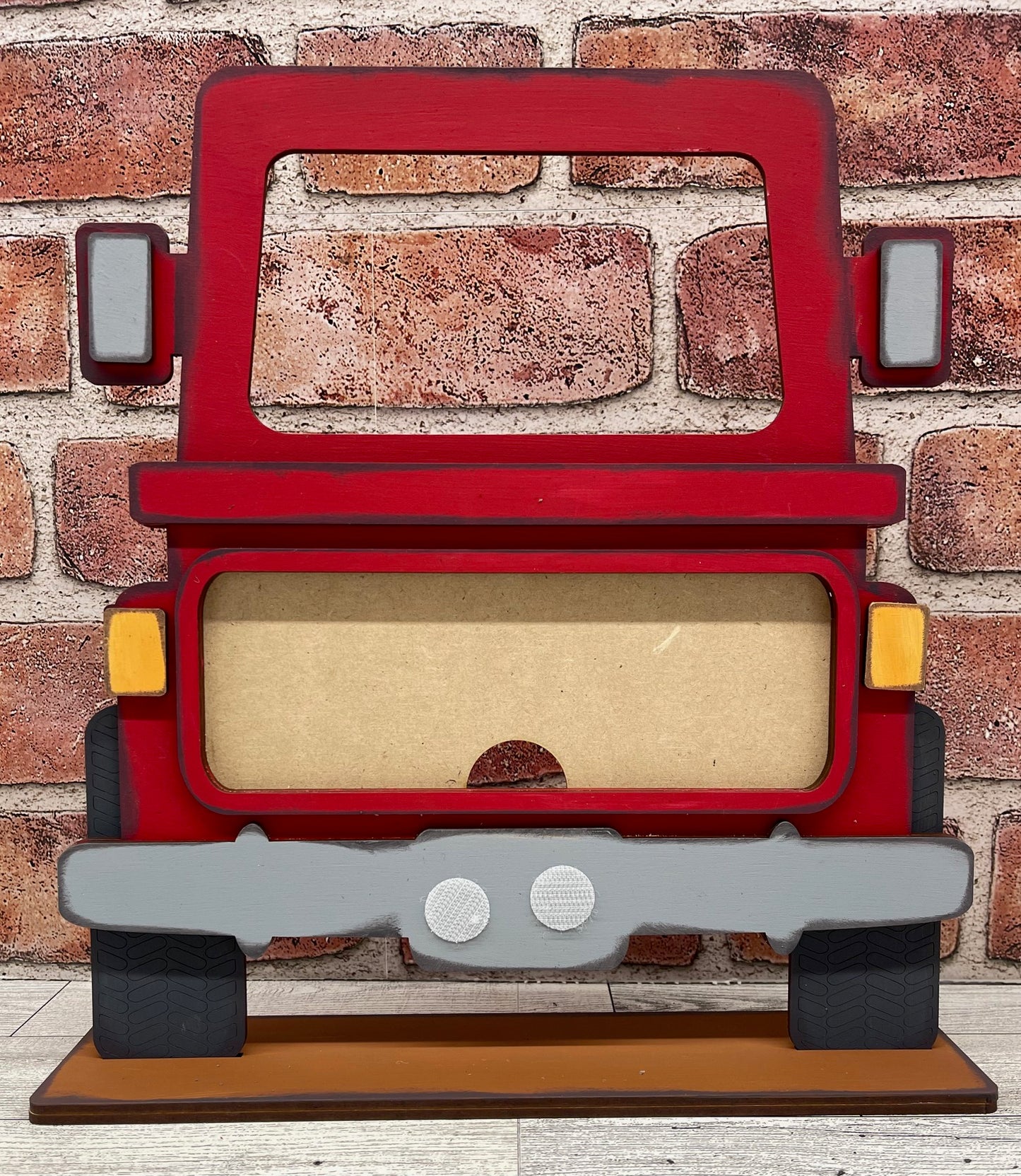 Changeable Off Road Truck unpainted wood cutouts, ready for you to paint, Insert not included