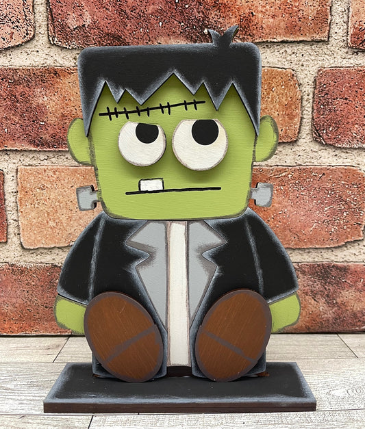 Frankenstein Sitter cutout, unpainted wooden cutout - Ready for you to paint (Copy)