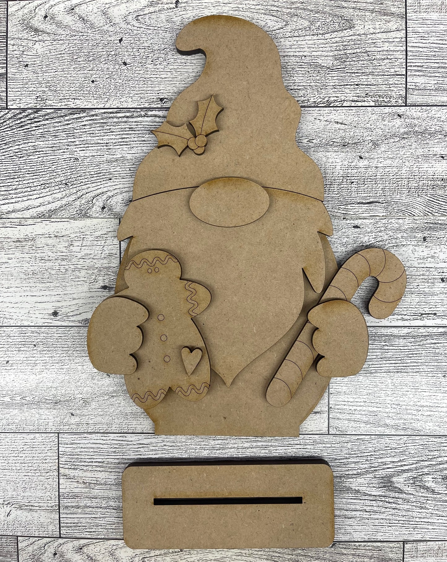 Gnome Christmas Standers unpainted cutouts