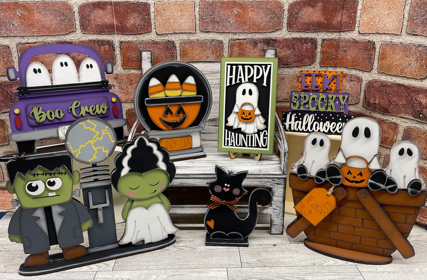 September Craft Kit - Halloween Themed - basket and water globe not included