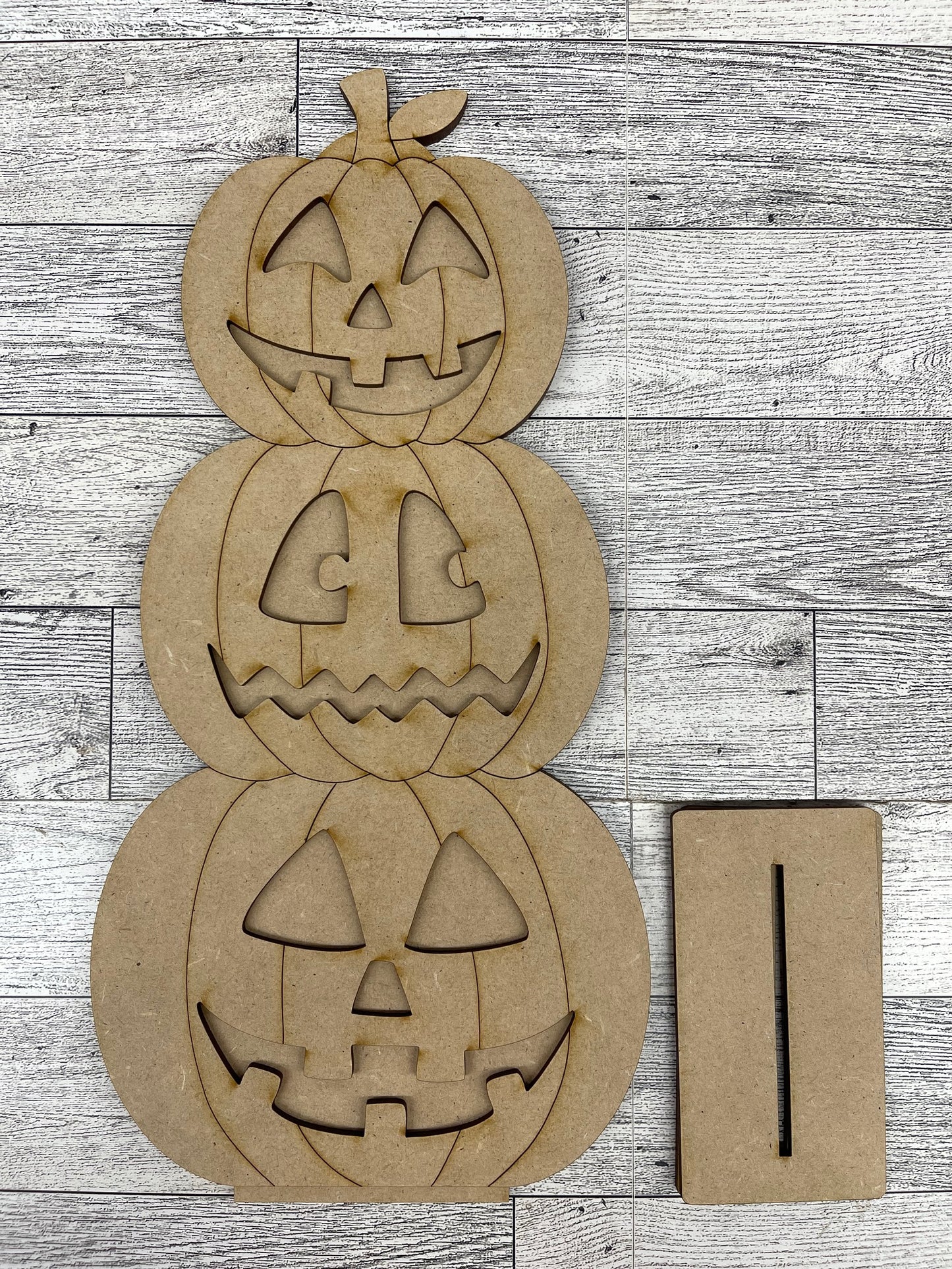 Stacking Pumpkin Stander - 3 choices - unpainted cutouts ready for you to paint
