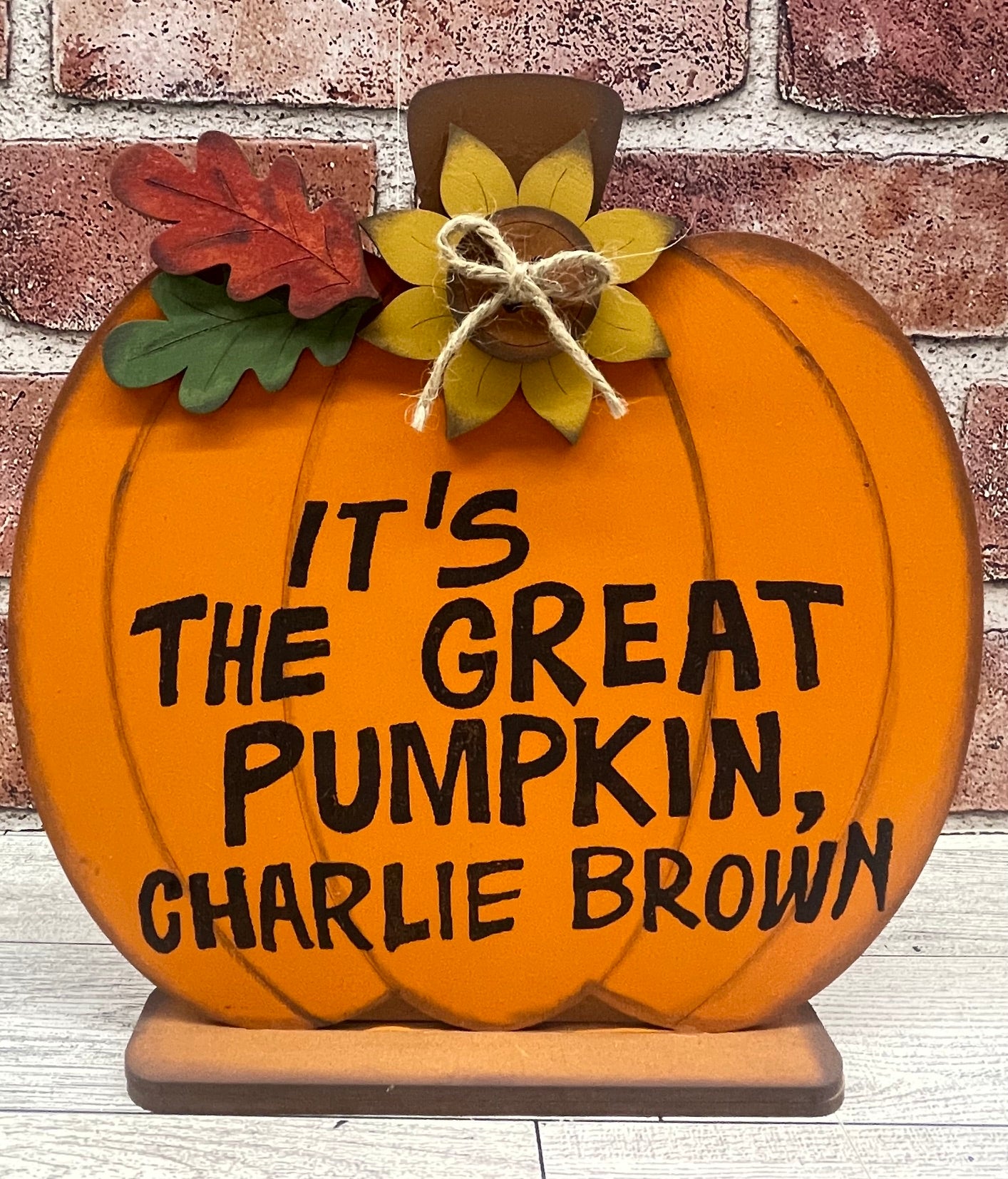 Pumpkin for It’s the great pumpkin, Charlie Brown - unpainted wood ready for you to paint