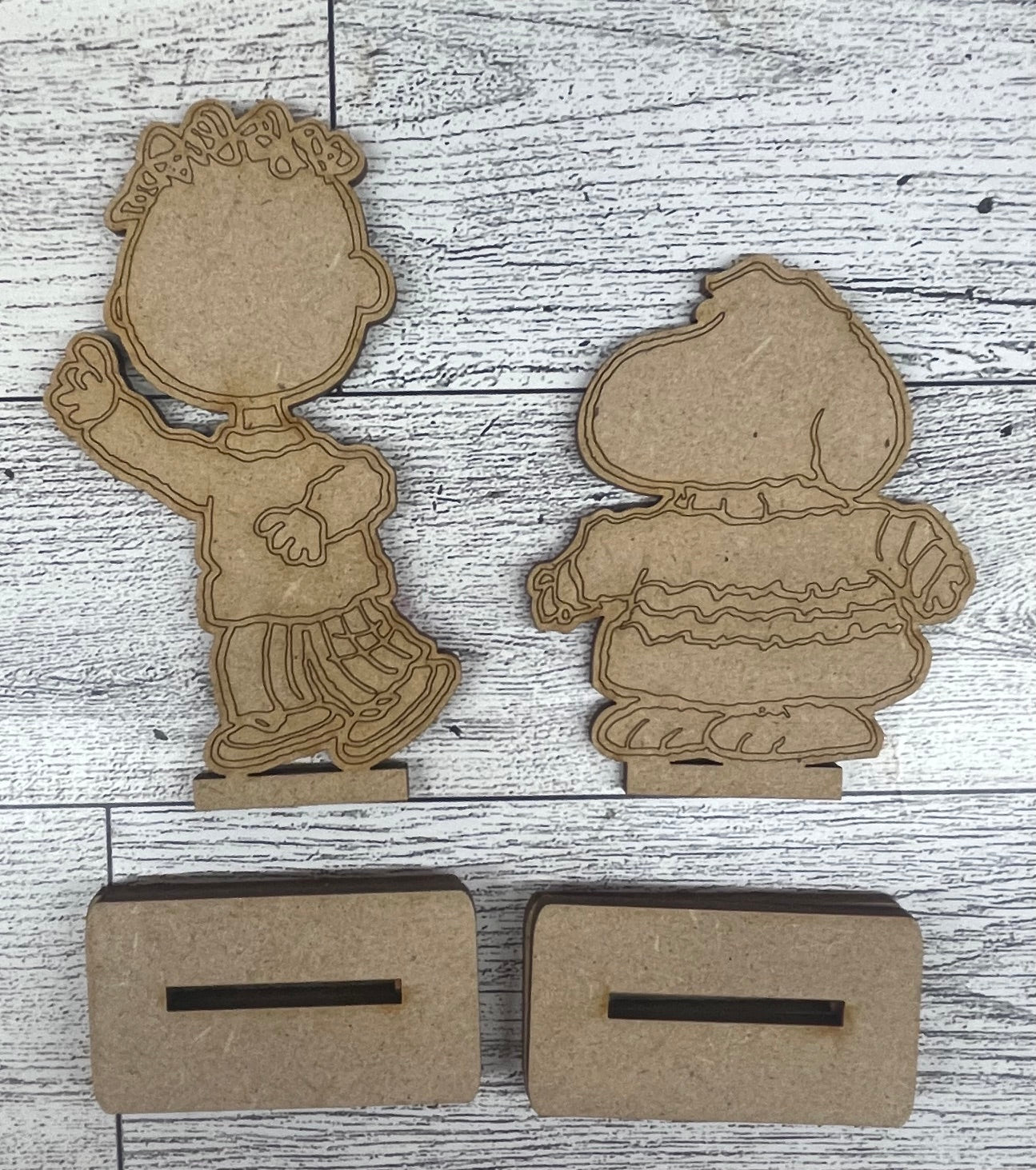 Peanuts Sweater Weather - Cutout unpainted wood ready for you to paint