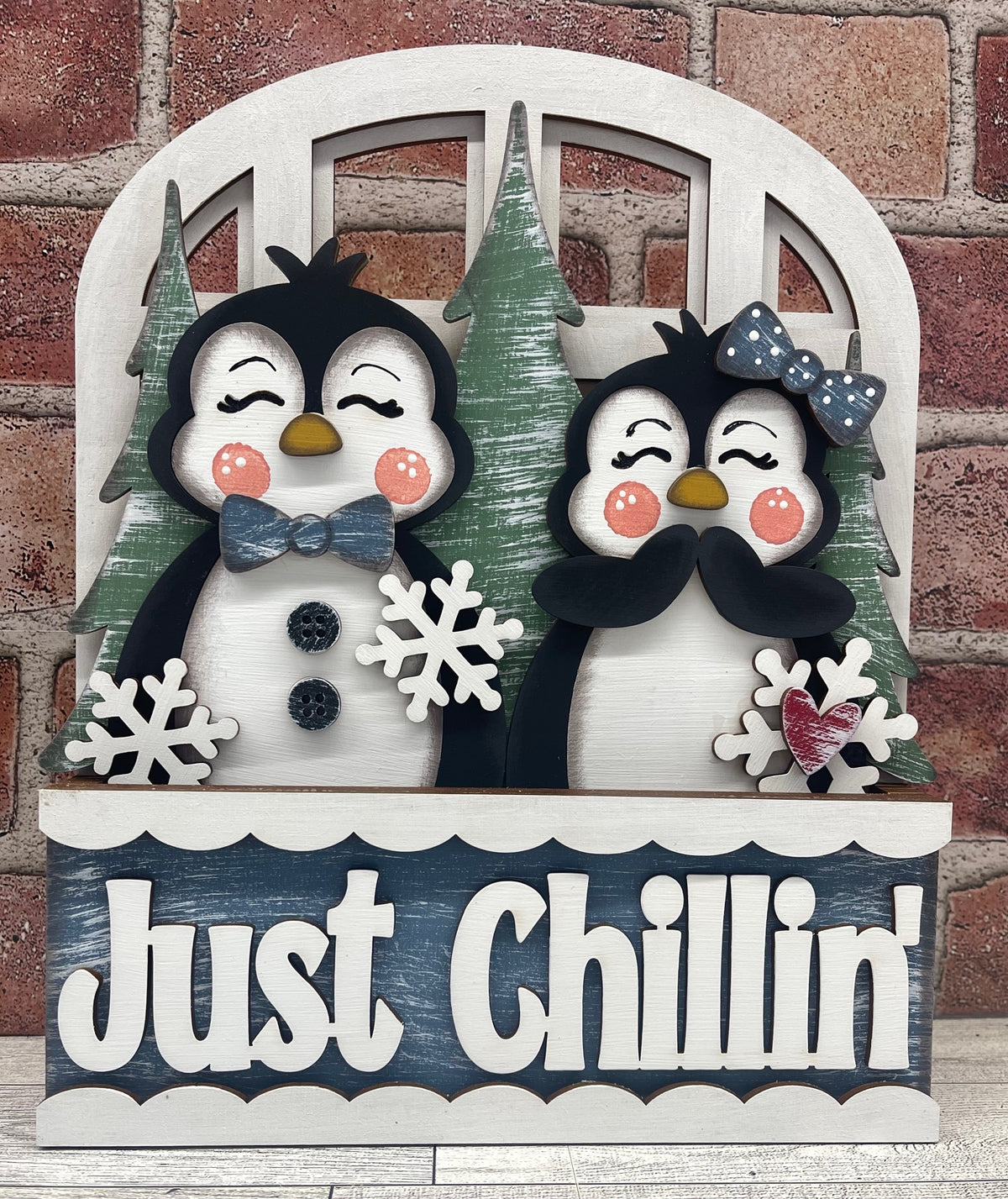 Just Chillin Insert for Changeable Window Box unpainted wood cutouts, ready for you to paint