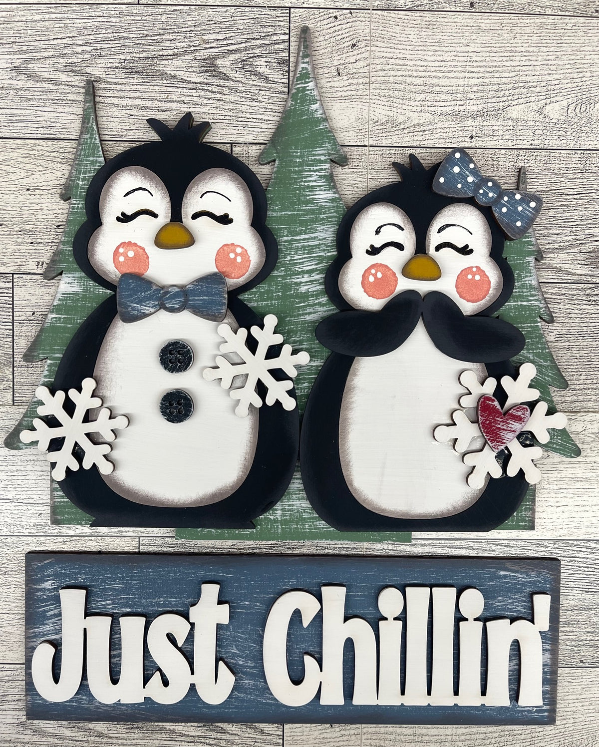 Just Chillin Insert for Changeable Window Box unpainted wood cutouts, ready for you to paint