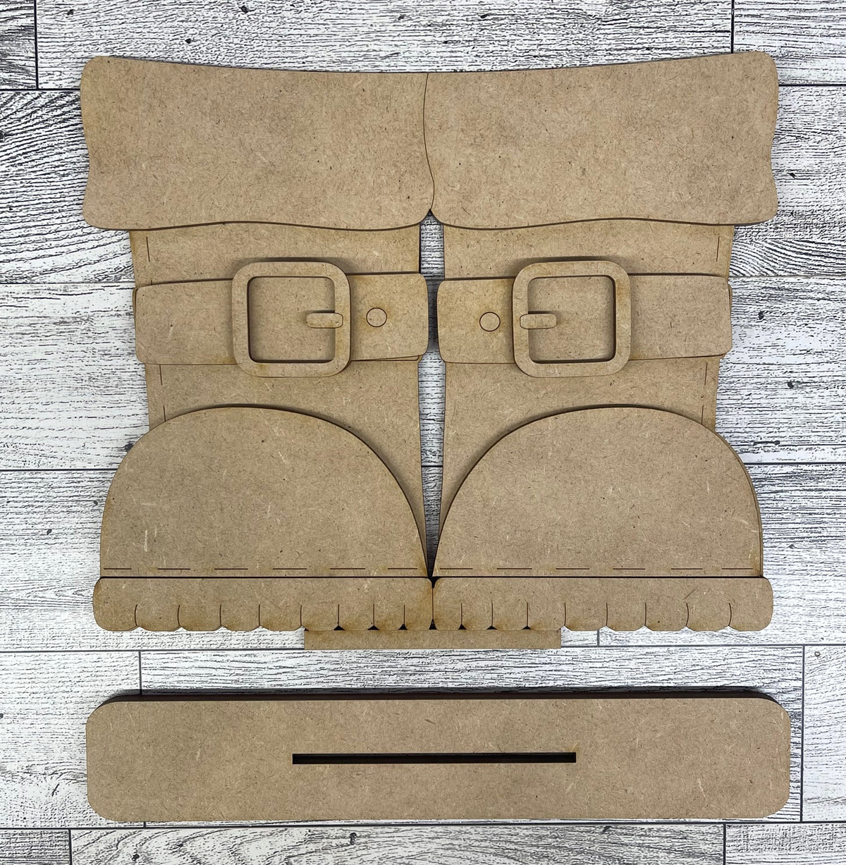Reindeer basket Insert - Christmas Boots Inserts - unpainted wood cutouts, ready for you to paint