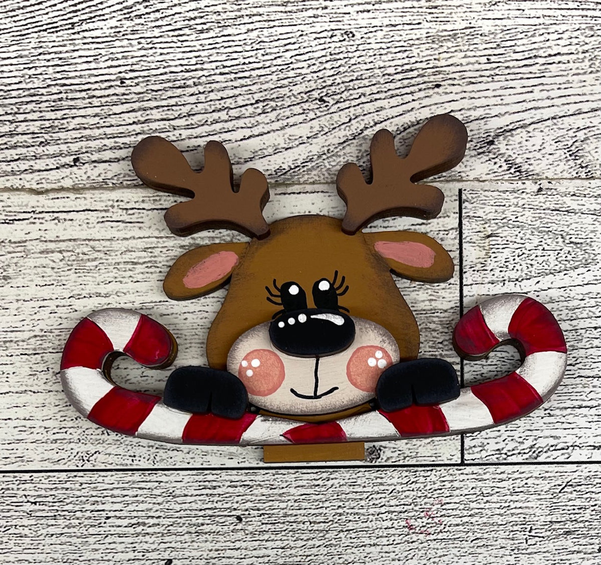 Reindeer basket Insert - Christmas Boots Inserts - unpainted wood cutouts, ready for you to paint