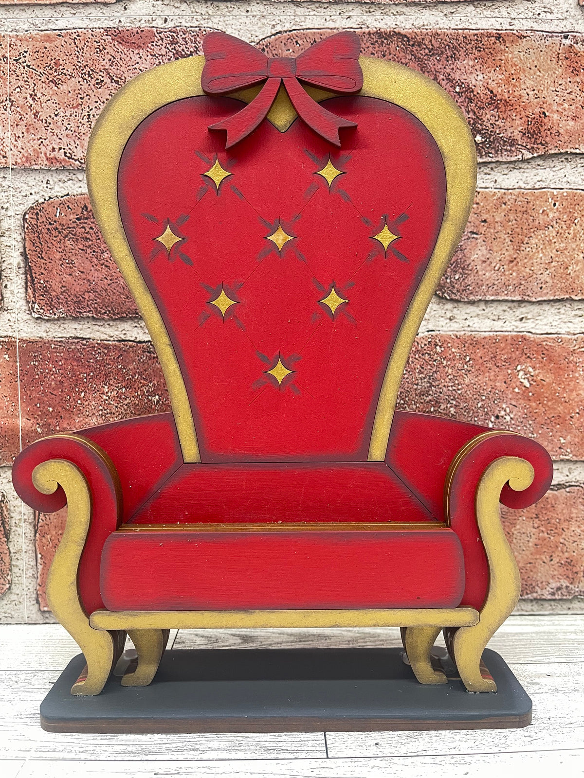 $12.00 Tuesday - New Christmas Chair ready for you to finish -