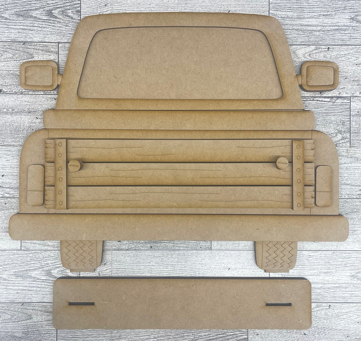 Changeable Truck for Picket Fence Inserts unpainted wood cutouts, ready for you to paint, Inserts sold separately