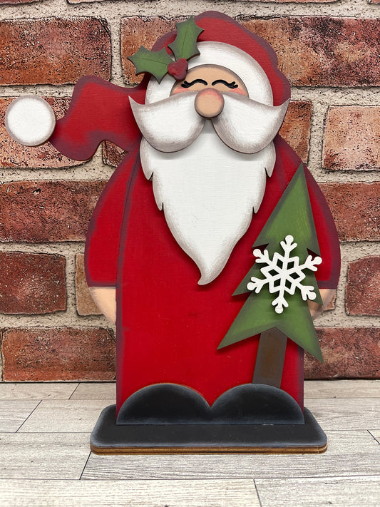 Painted Large Prim Santa Stander
