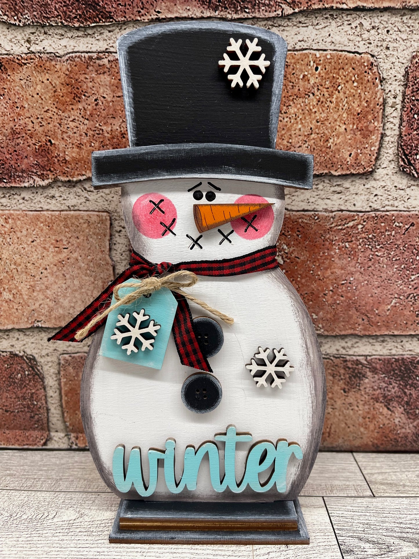 Painted - Snowman - Winter Stander