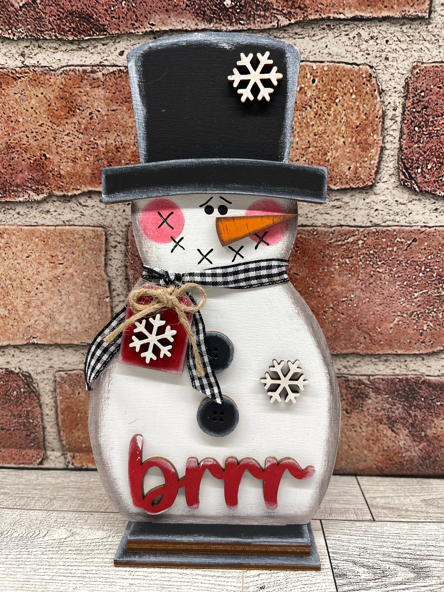 Painted - Snowman - Brrr Stander