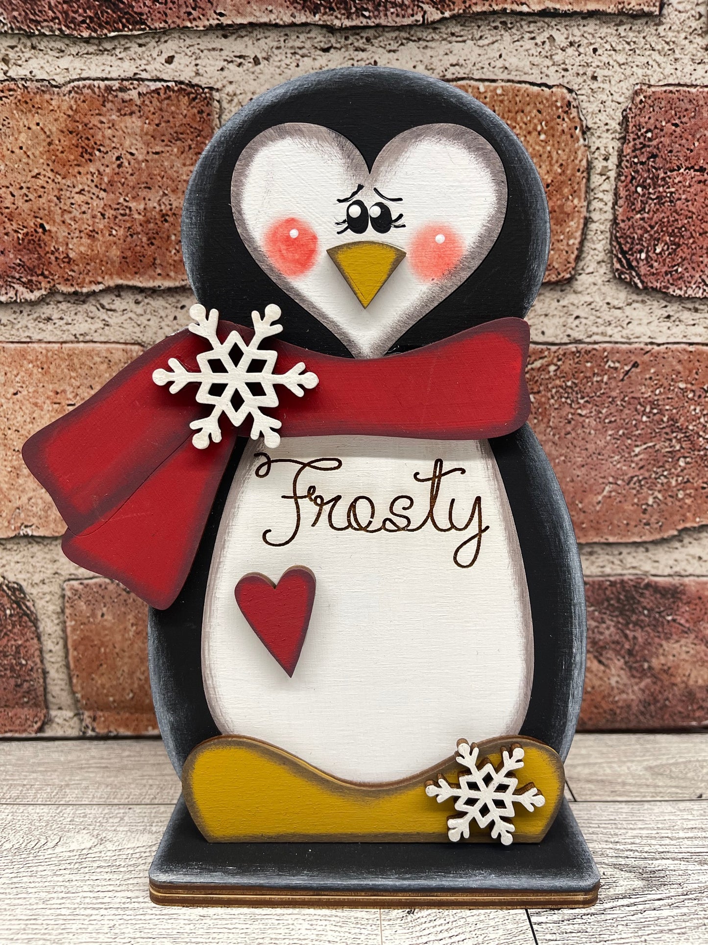 Painted - Penguin Stander - Frosty