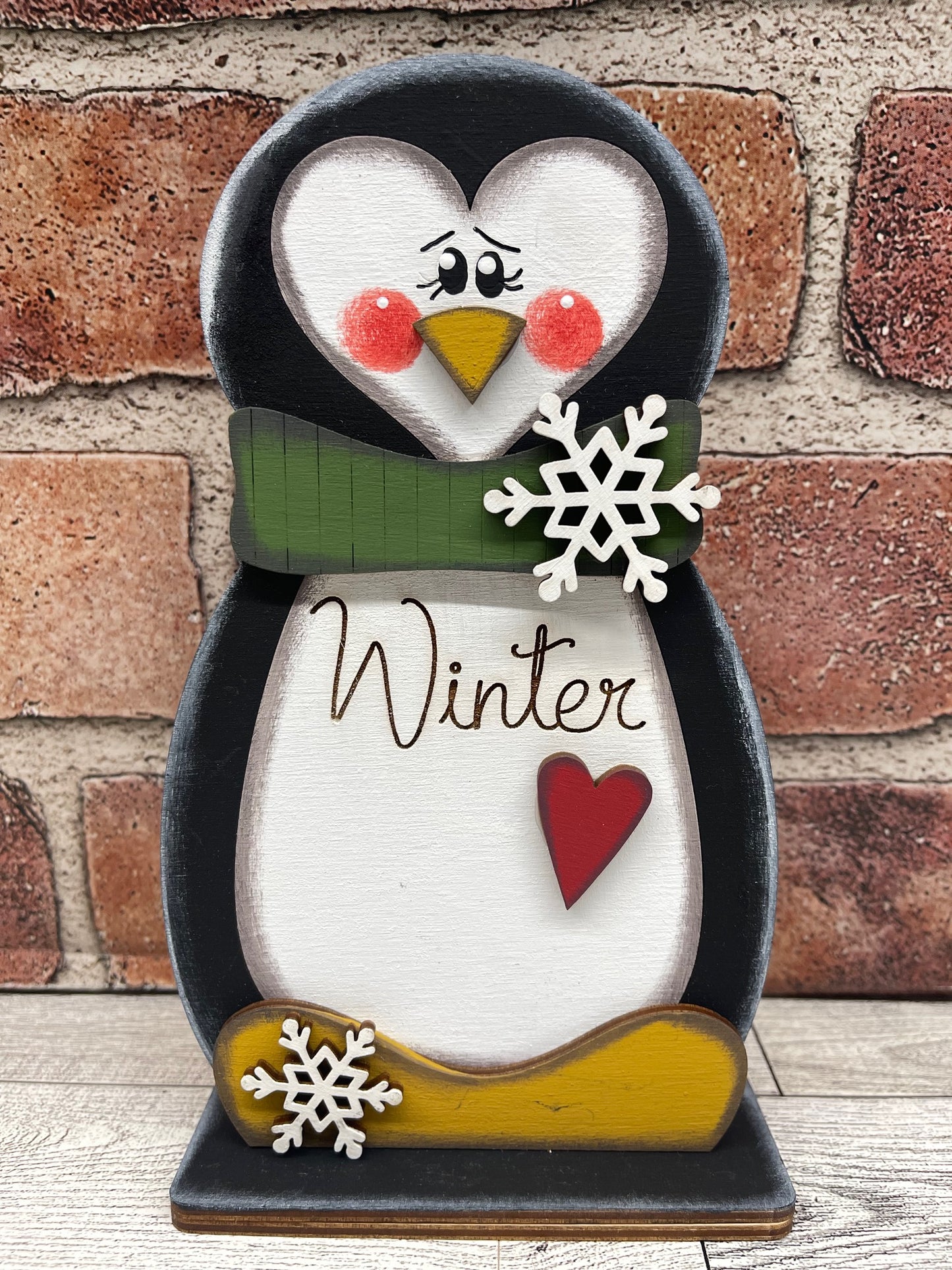 Painted - Penguin Stander - Winter