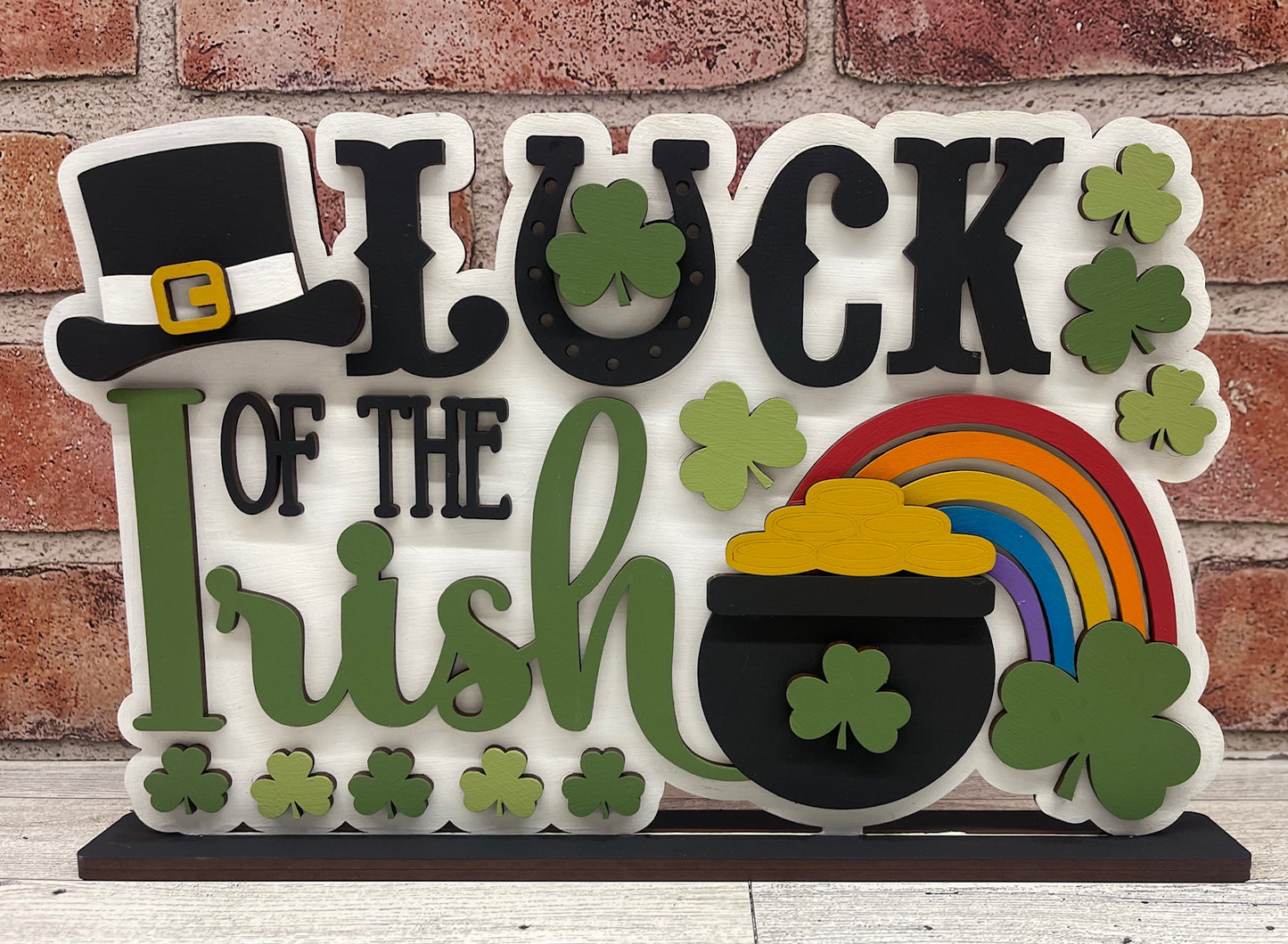 Luck of the Irish - St. Patrick's Word Stander unpainted cutouts