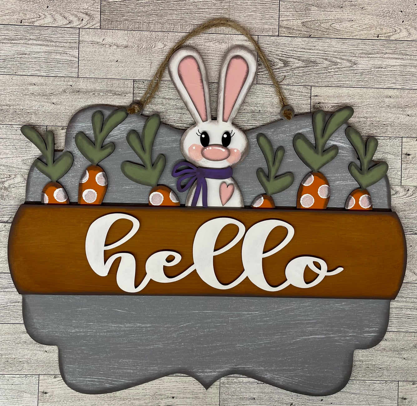 March 2025 Sign insert only - Hello Door Sign Insert only unpainted cutouts - doesn't include the door sign backer