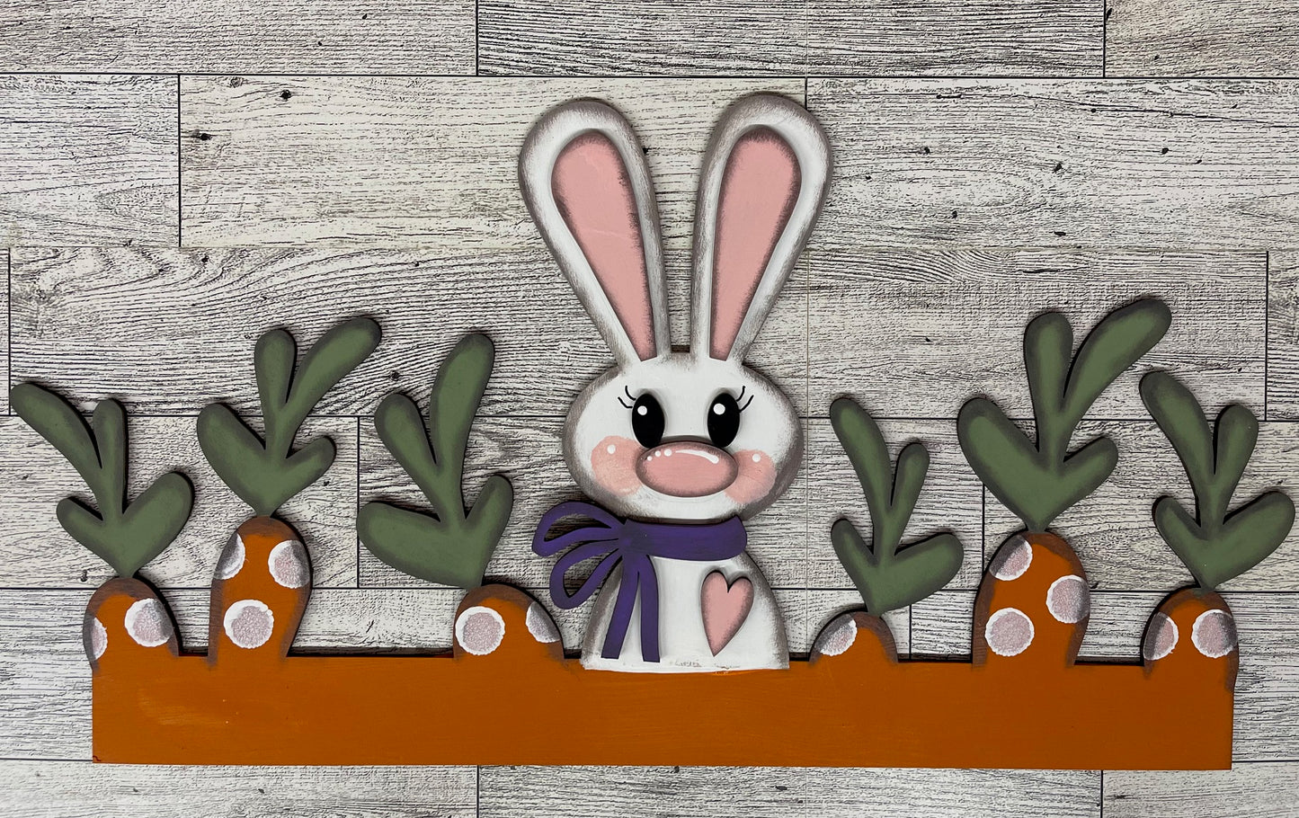 Both March 2025 Insert and blocks only - March Craft Kit - Hello Door Sign Insert and House Ladder Blocks Only unpainted cutouts, Bonus Bunny Kit - doesn't include the door sign backer and house leaning ladder