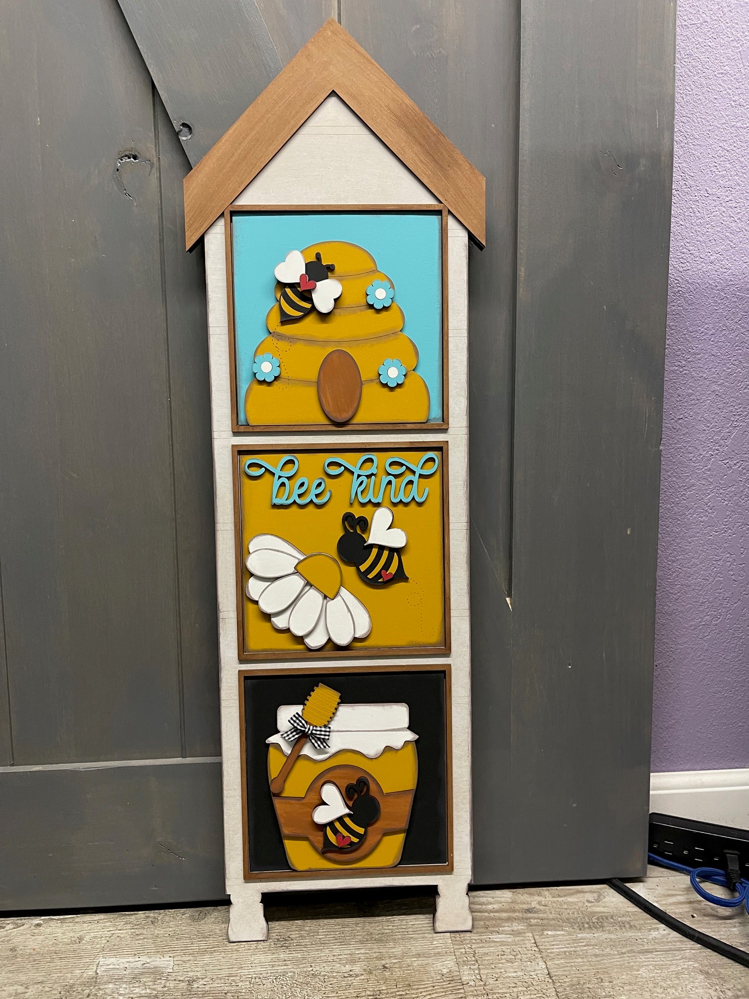 April 2025 Blocks only - House Leaning Ladder Blocks only - unpainted ...