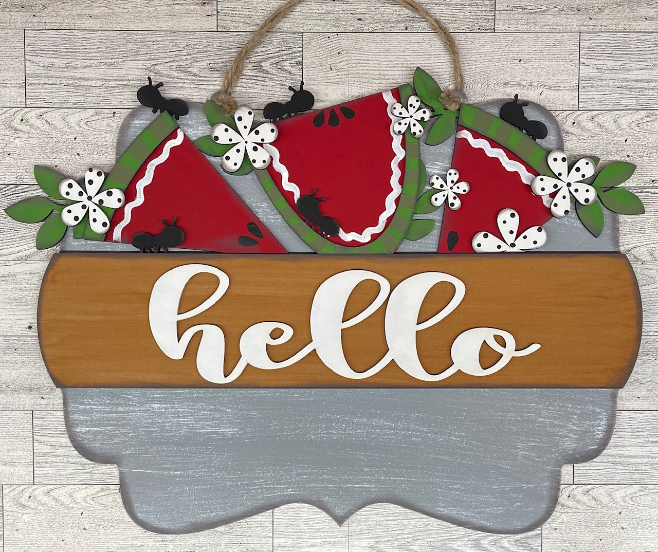 May 2025 Sign insert only - Hello Door Sign Insert only unpainted cutouts - doesn't include the door sign backer