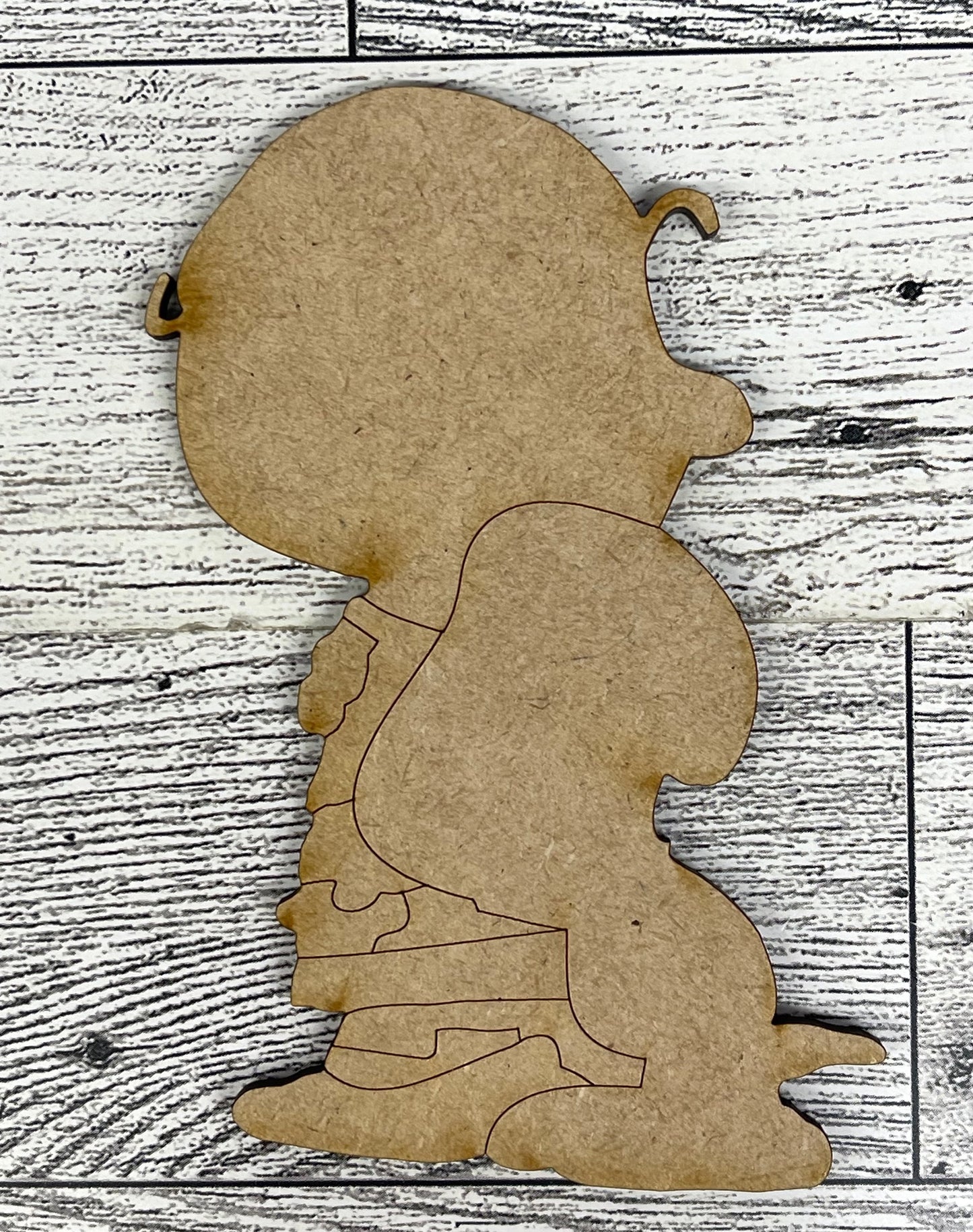 Puppy Love - Peanuts Gang Cutout unpainted wood ready for you to paint