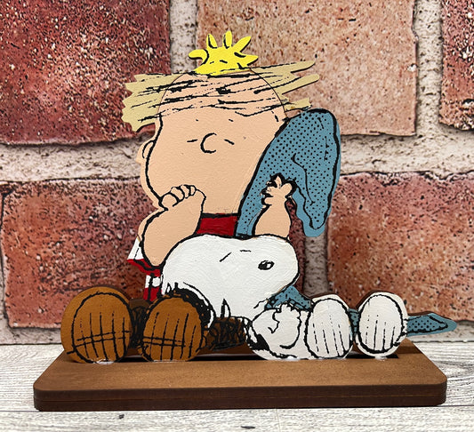 Cuddle Puddle - Peanuts Gang Cutout unpainted wood ready for you to paint