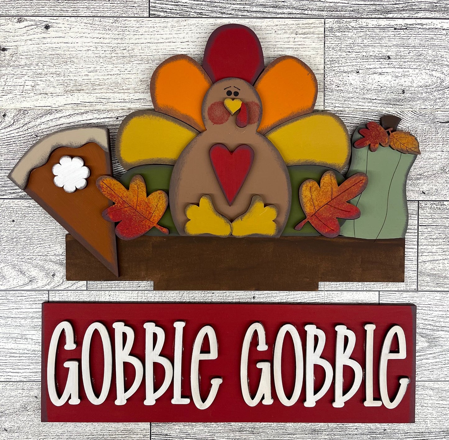 Thanksgiving Turkey Insert for Changeable Window Box unpainted wood cutouts, ready for you to paint
