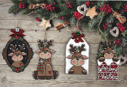 June - Dar's Christmas Craft Club - unpainted wood cutouts, ready for you to paint