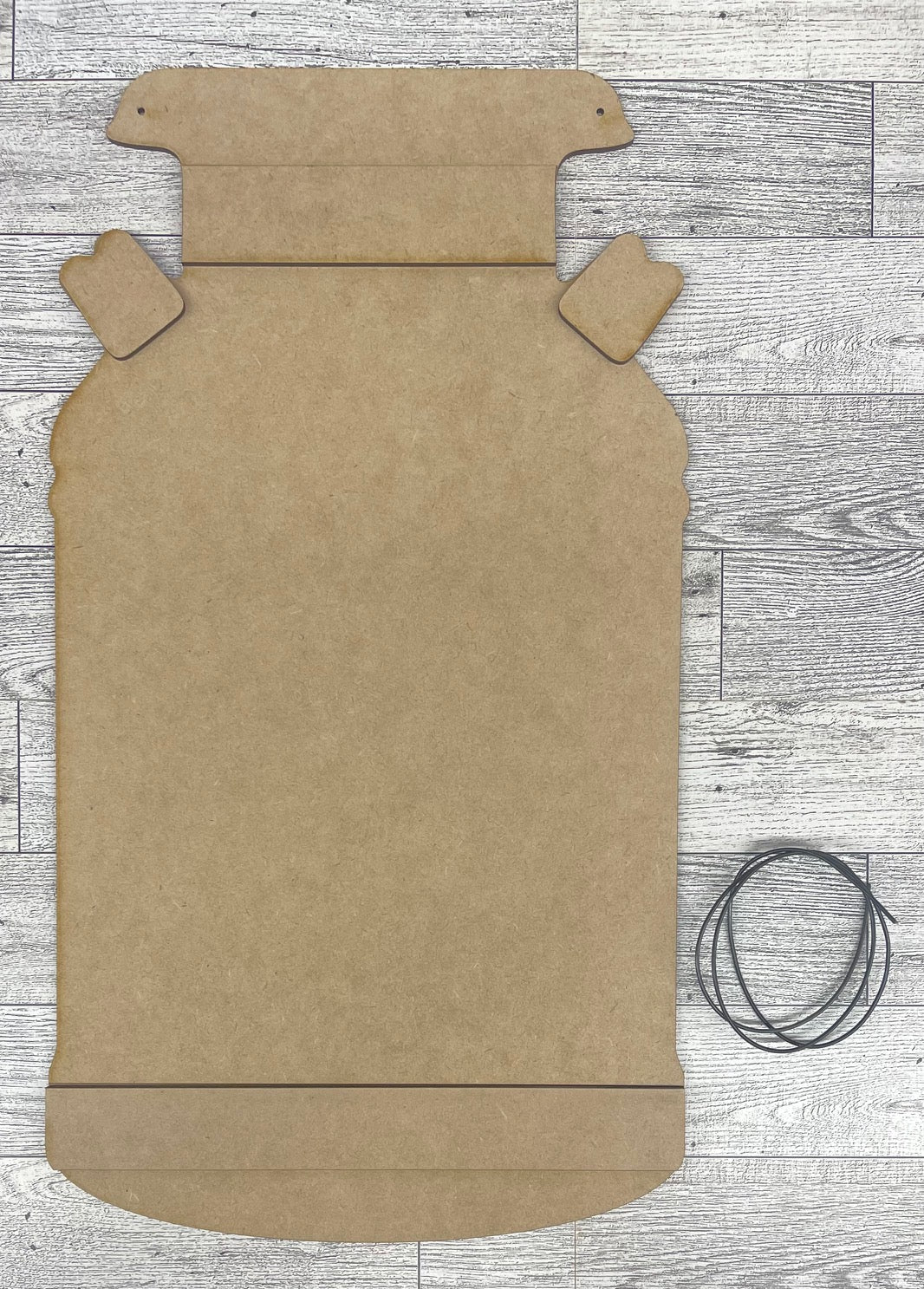 Living the Farm Life Milk Can - unpainted wooden cutouts, ready for you to paint