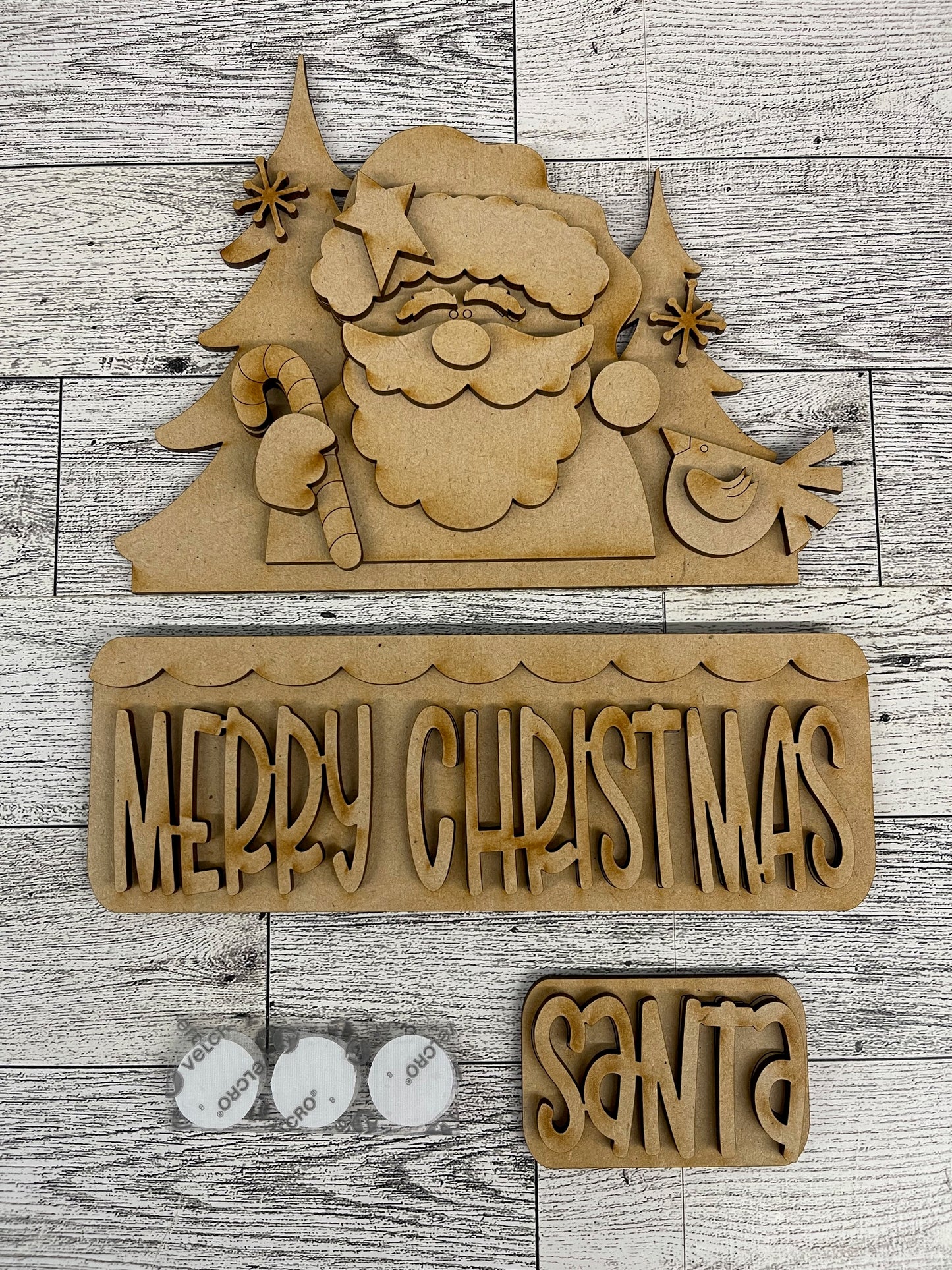 Day 5 - Christmas in July - Santa Merry Christmas Truck Insert - wood cutouts