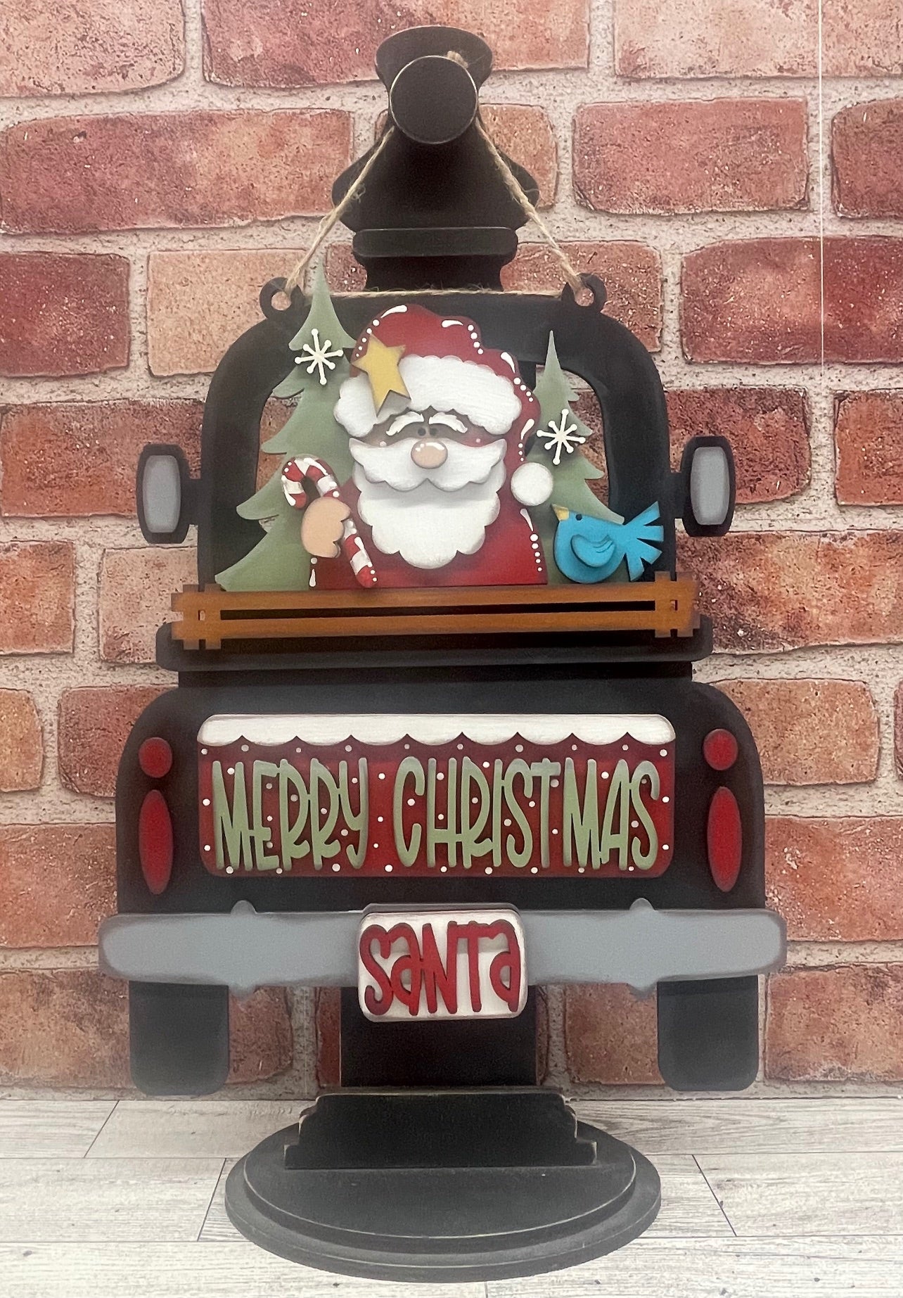 Day 5 - Christmas in July - Santa Merry Christmas Truck Insert - wood cutouts