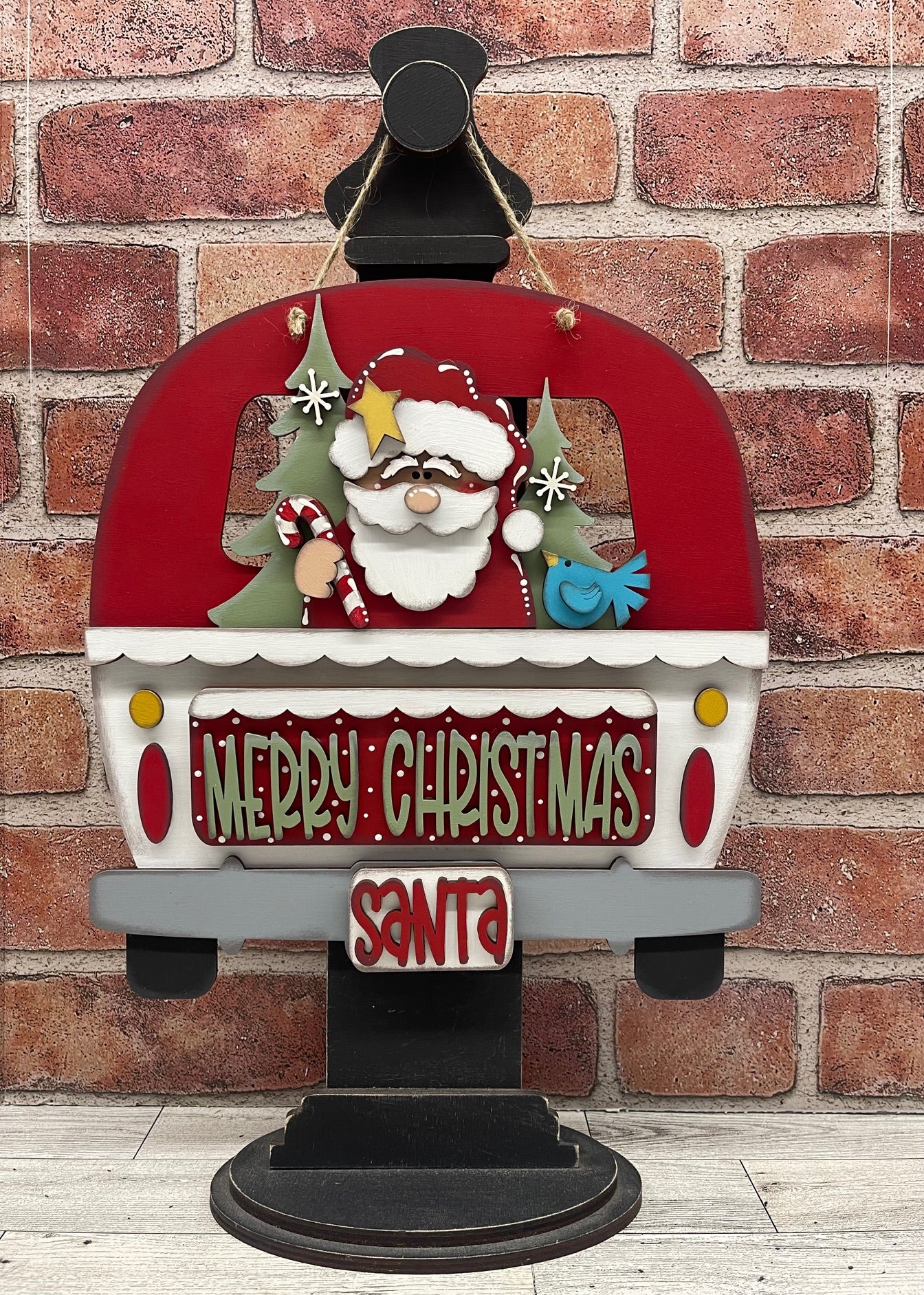 Day 5 - Christmas in July - Santa Merry Christmas Truck Insert - wood cutouts
