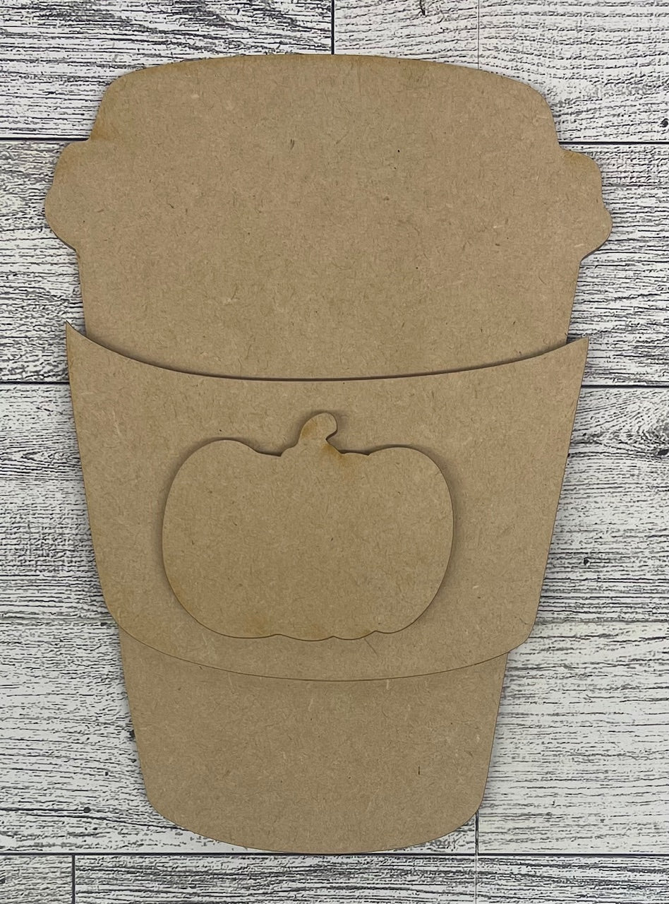 Pumpkin Spice and Jesus Christ Cutouts - unpainted wooden cutouts, ready for you to paint