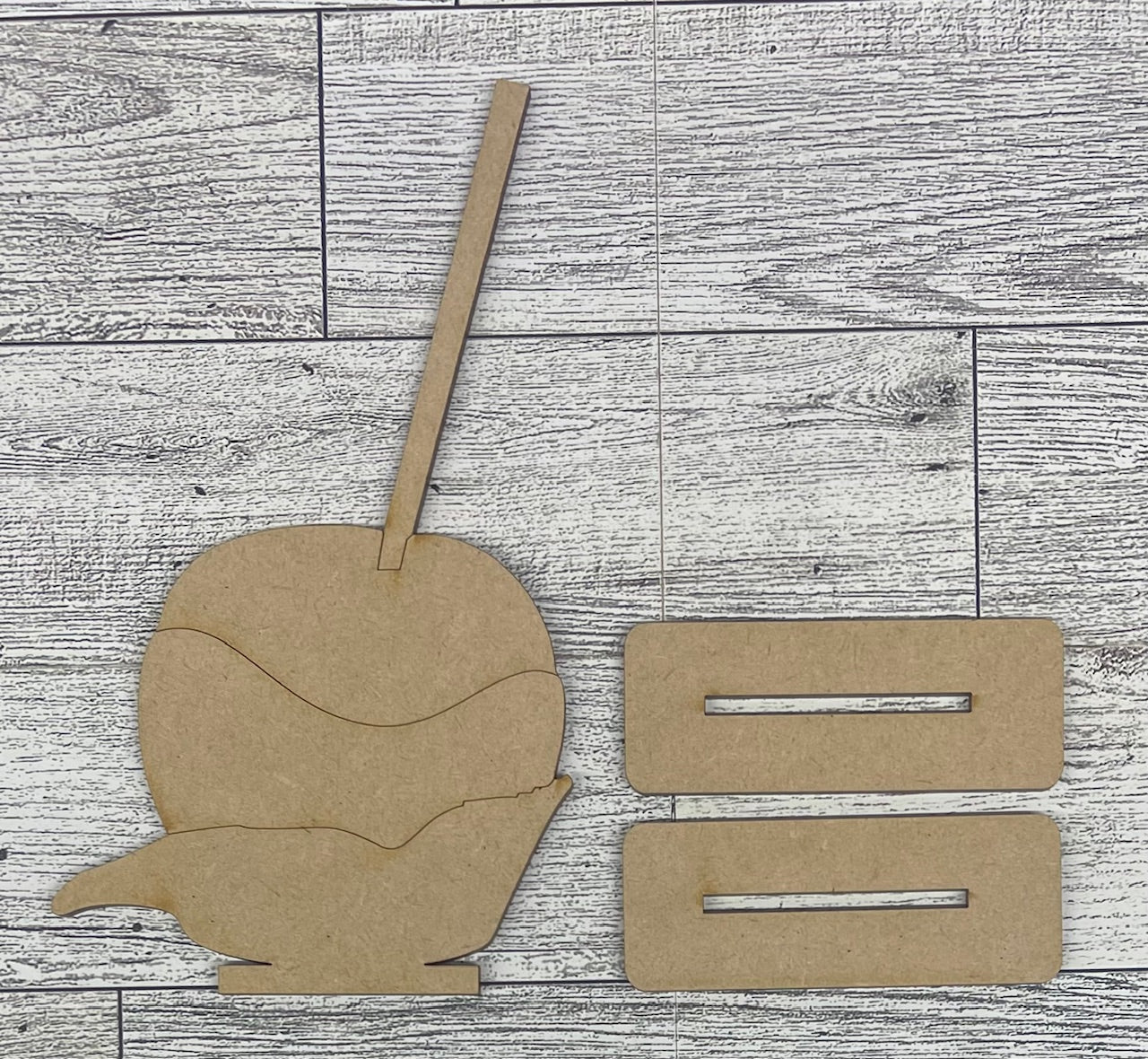 Happy Fall Treat - Candy Apple Cutouts - unpainted wooden cutouts, ready for you to paint