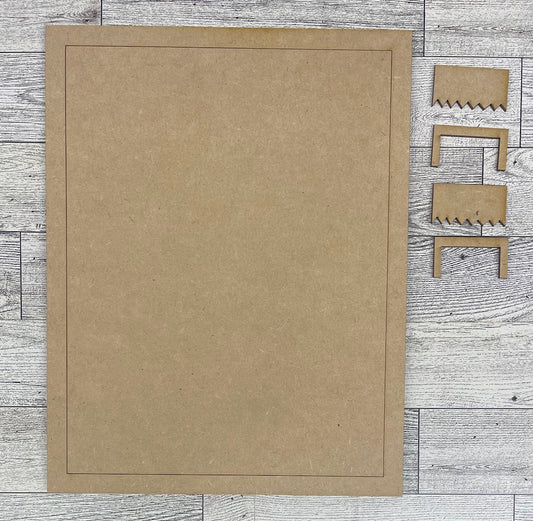 Size B Transfer Simple Frame cutouts - unpainted wooden cutouts, ready for you to paint