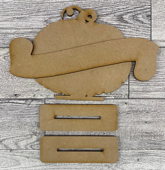 Happy Thanksgiving Pumpkin cutouts - unpainted wooden cutouts, ready for you to paint