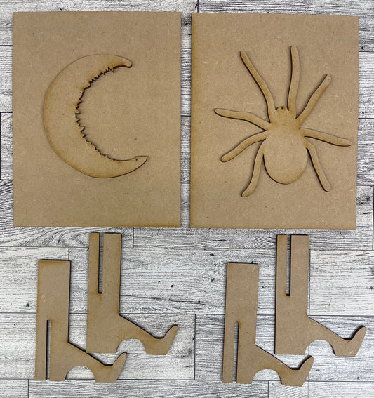 Moon Made Me Do It cutouts - unpainted wooden cutouts, ready for you to paint