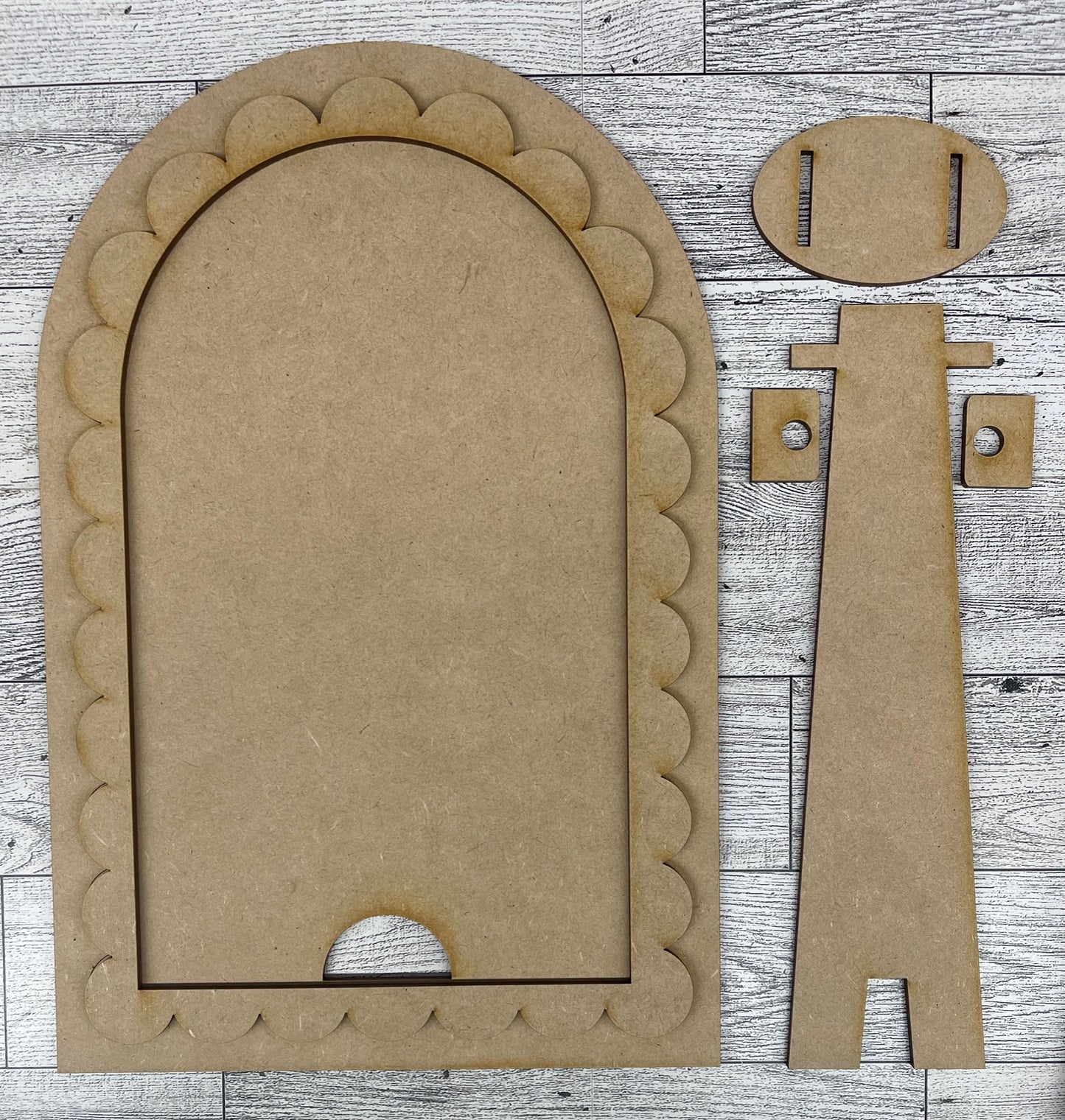 Arch Frame cutouts - unpainted wooden cutouts, ready for you to paint