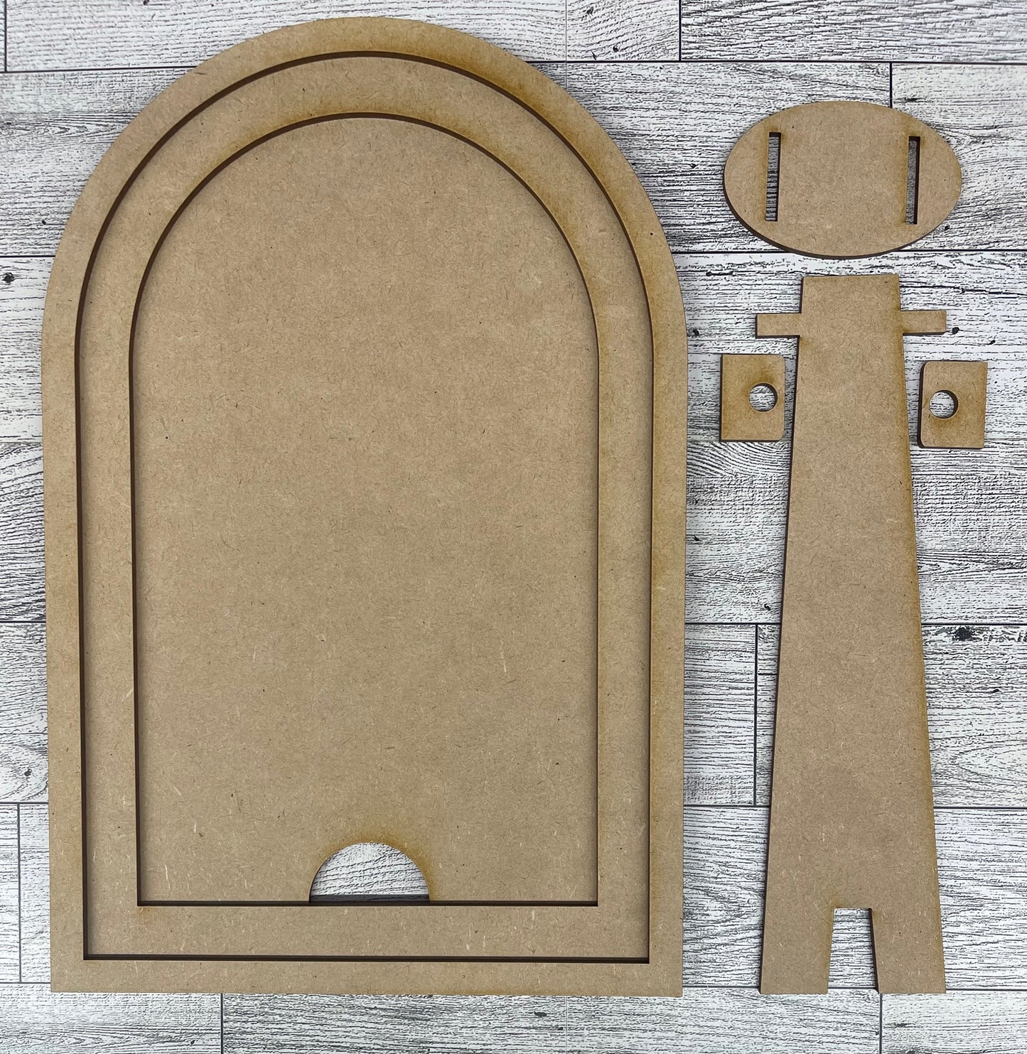Arch Frame cutouts - unpainted wooden cutouts, ready for you to paint