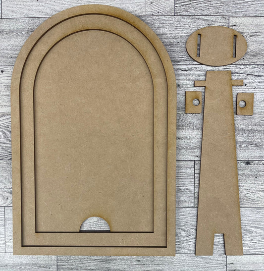 Arch Frame cutouts - unpainted wooden cutouts, ready for you to paint