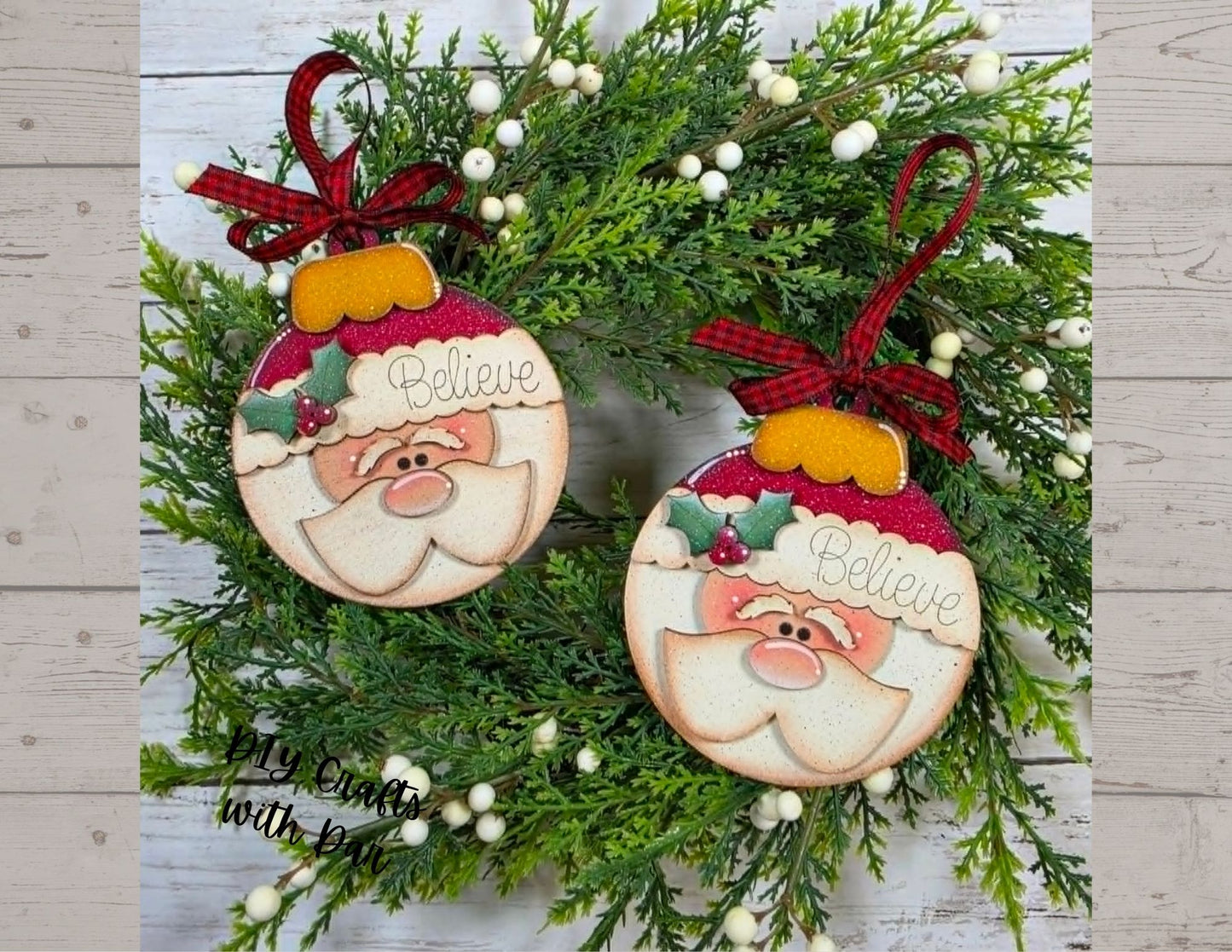 August 2026 - Dar's Christmas Craft Club - unpainted wood cutouts, ready for you to paint