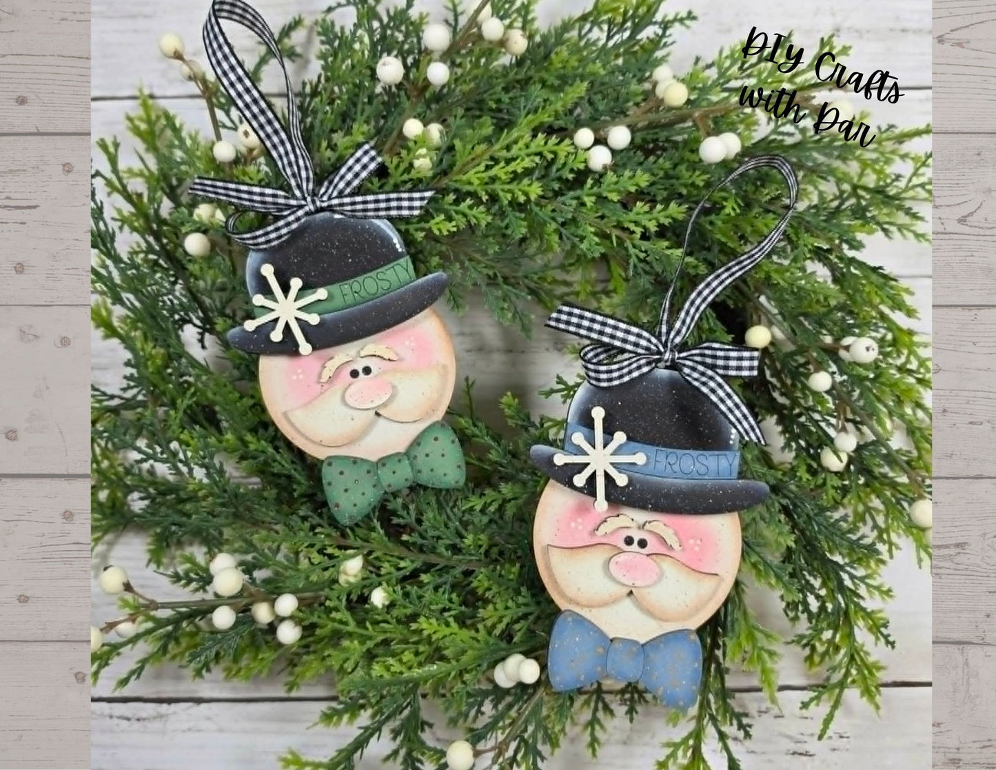 August 2026 - Dar's Christmas Craft Club - unpainted wood cutouts, ready for you to paint