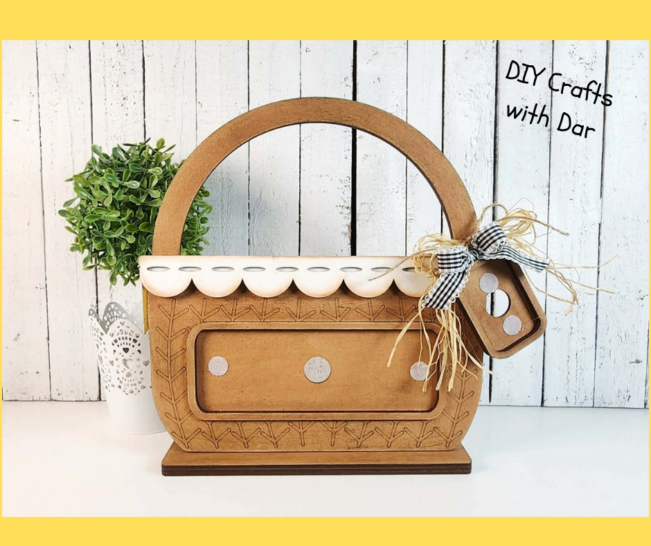 Basket that fits Truck Insert pieces - wood cutouts - unpainted wooden cutouts, ready for you to paint