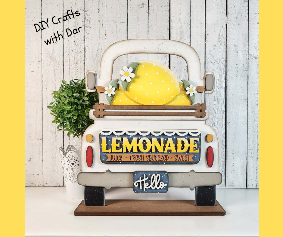 Lemon Basket or Truck Inserts - wood cutouts - unpainted wooden cutouts, ready for you to paint