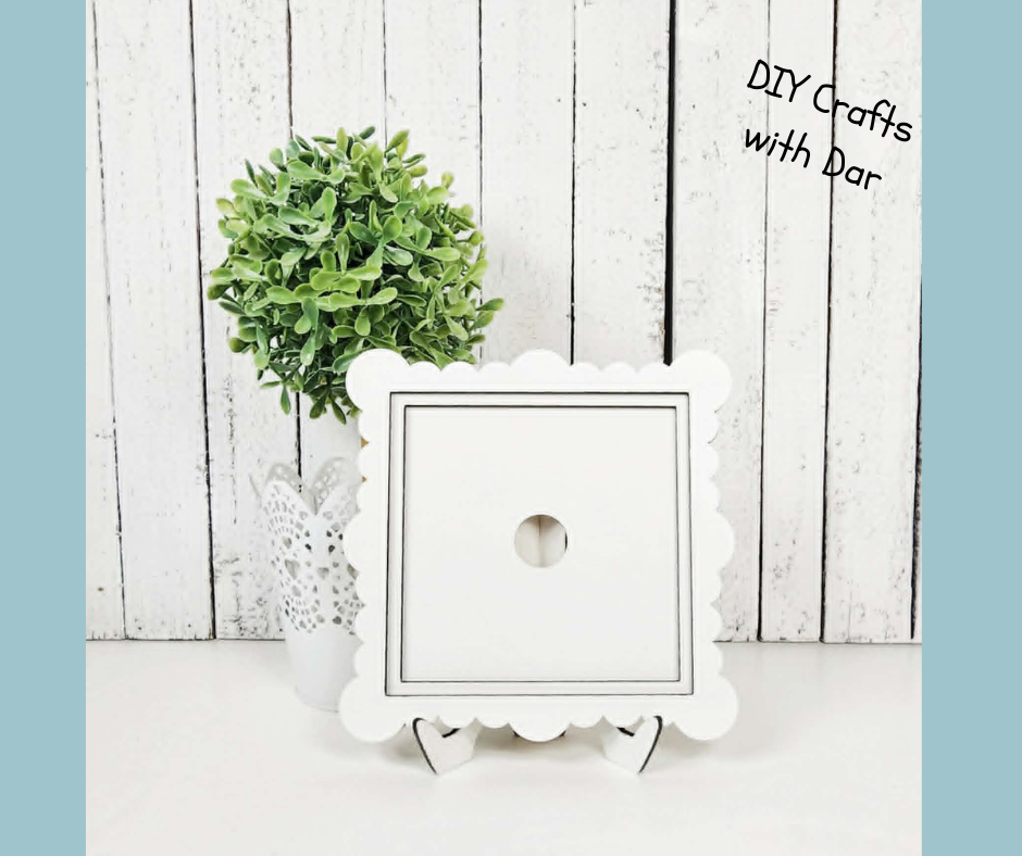 Scalloped Frame for sign - wood cutouts - unpainted wooden cutouts, ready for you to paint