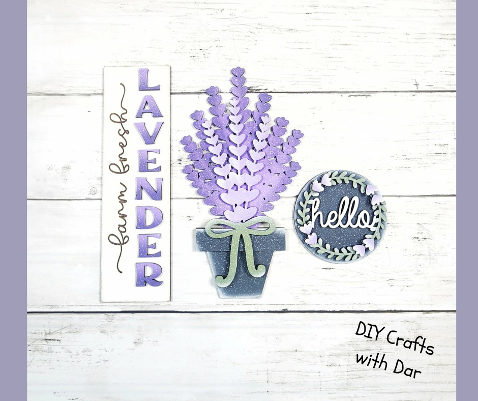 Lavender Barn Door inserts - wood cutouts - unpainted wooden cutouts, ready for you to paint