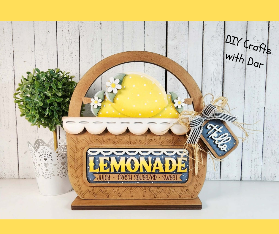Lemon Basket or Truck Inserts - wood cutouts - unpainted wooden cutouts, ready for you to paint