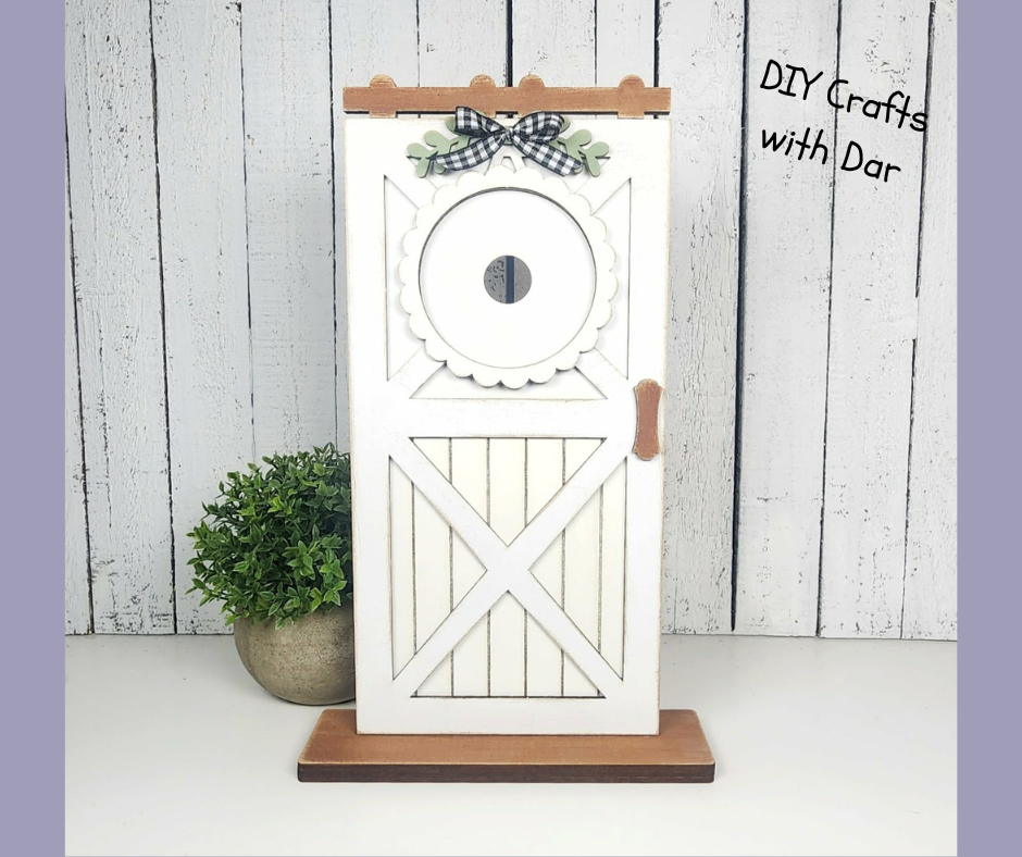 Barn Door Base to use with Inserts - wood  cutouts - unpainted wooden cutouts, ready for you to paint