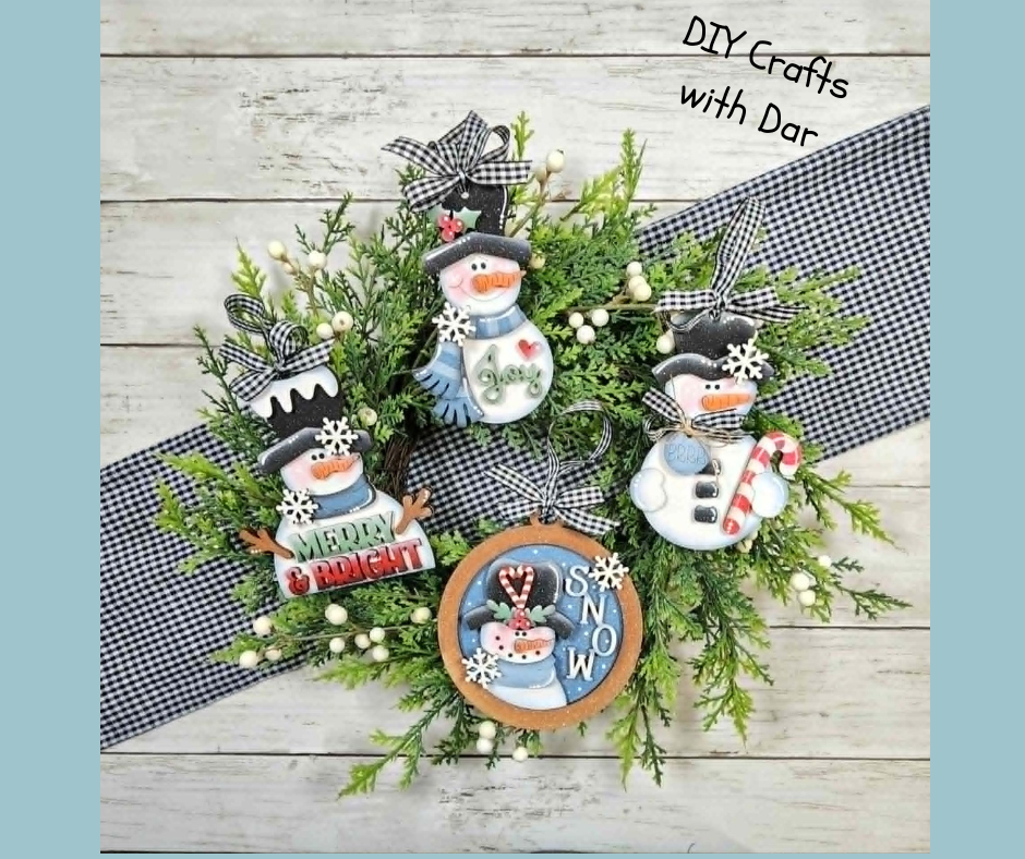 May 2026 - Dar's Christmas Craft Club - unpainted wood cutouts, ready for you to paint