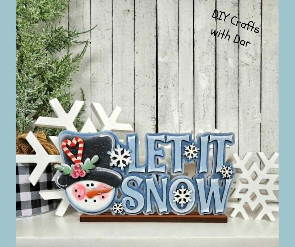 May 2026 - Dar's Christmas Craft Club - unpainted wood cutouts, ready for you to paint